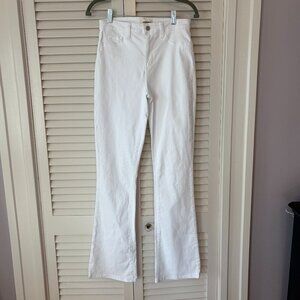 L'Agence white slim bootcut jeans 27